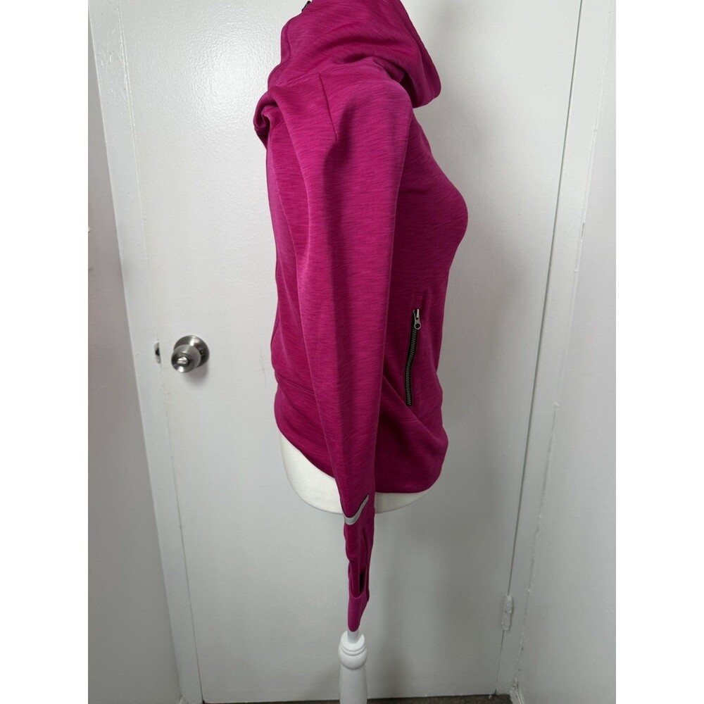 VSX Victoria’s Secret Sport Hoodie XS Pink Fleece Thumbhole Pullover Jacket - Picture 3 of 11